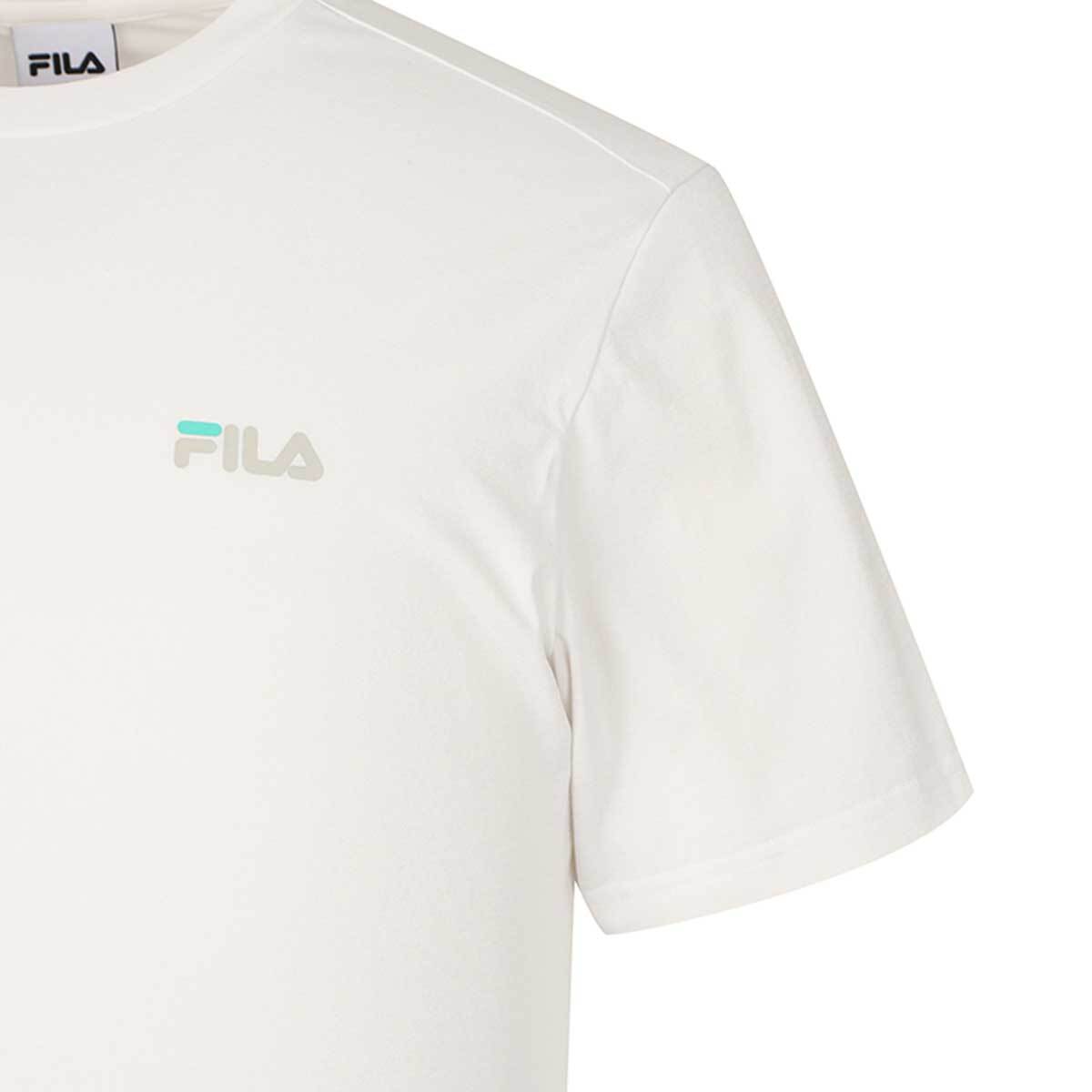 휠라 남성 기능성 반소매 티셔츠 - 오프화이트