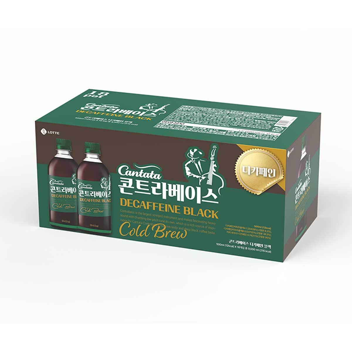 칸타타 콘트라베이스 디카페인 커피 500ml x 18