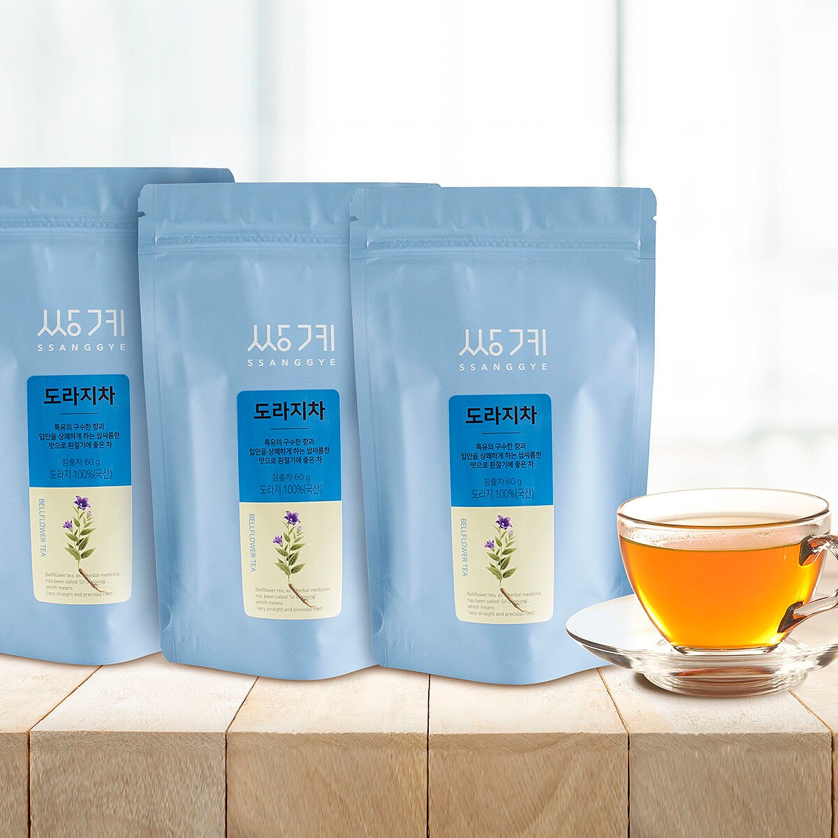 쌍계명차 도라지차 60g x 3