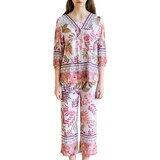 비너스 여성 폴리스판 라운지 세트 - 오렌지, XL