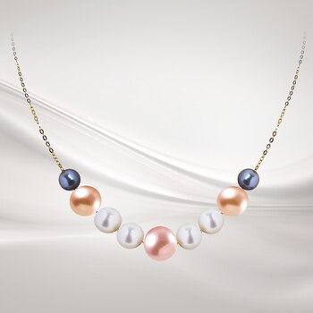 6.0 - 9.5 mm 담수 진주 목걸이 6.0 - 9.5 mm 담수 진주 목걸이