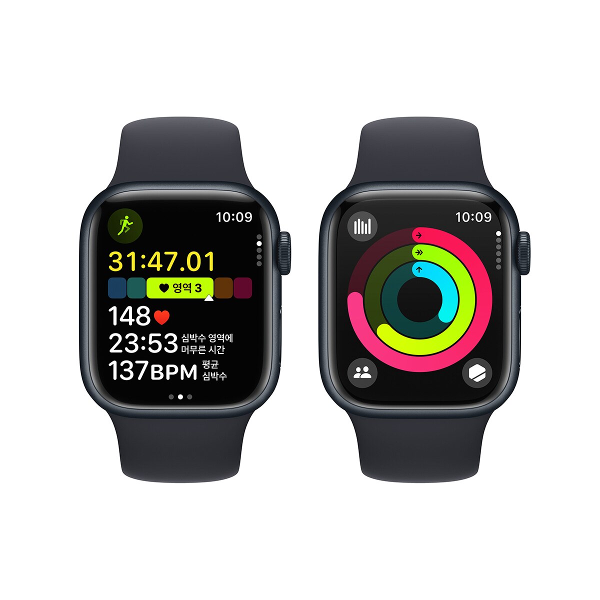 Apple Watch S9 41mm GPS + Cell MD/MD 스포츠 밴드 - S/M