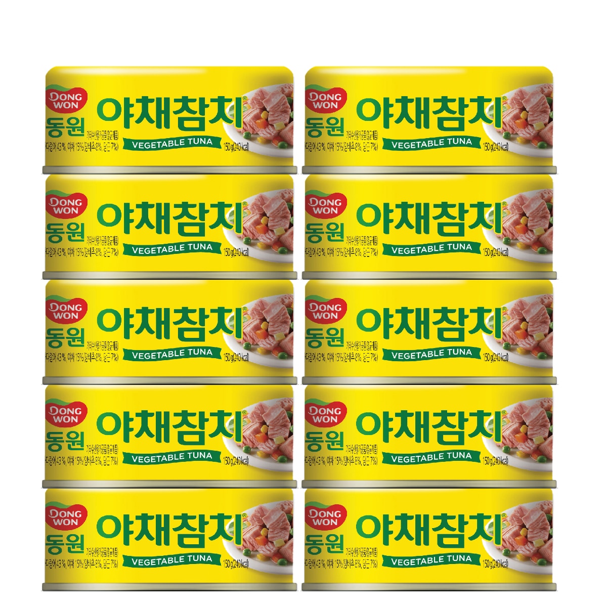 동원참치콤보팩(살코기+야채) 150g x 10