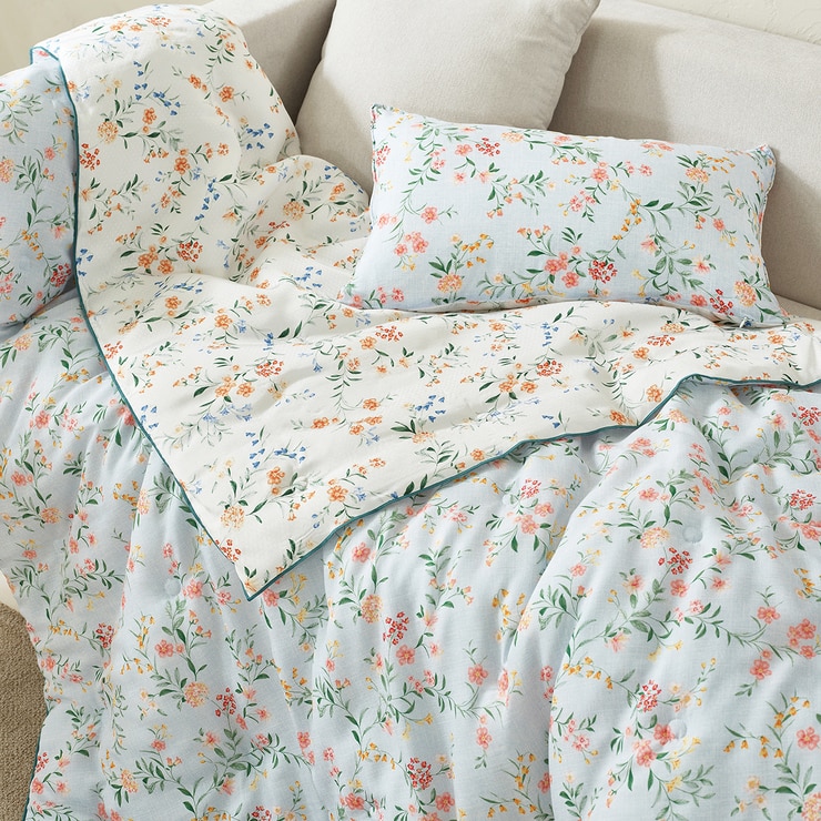 에이프릴앳홈 모달 인견 사계절 담요 120x150cm - 그린