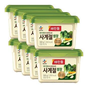 해찬들 사계절쌈장 500g x 8