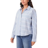 Scotch & Soda 여성 코튼 셔츠 - 블루, L