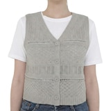 베네뜨 여성 크로셰 니트 베스트