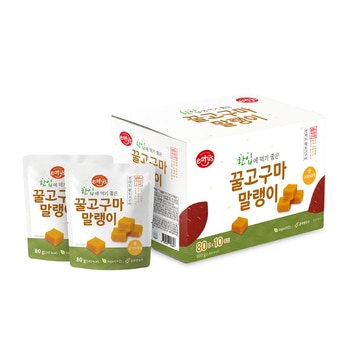 Eatus 한입 꿀고구마 말랭이 80g x 10