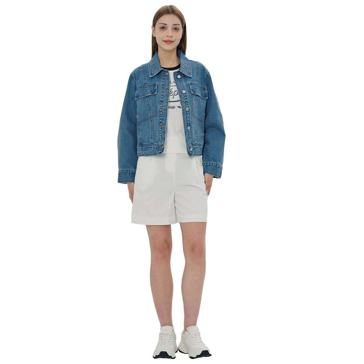 비지트 인 뉴욕 여성 데님 재킷