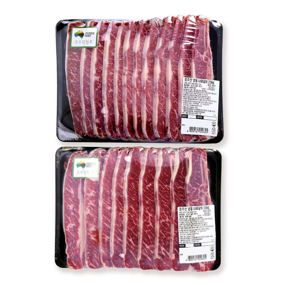 호주산 냉동 LA꽃갈비 2.5kg x 2팩