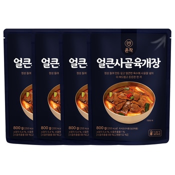 온작 얼큰 사골육개장 800g x 4