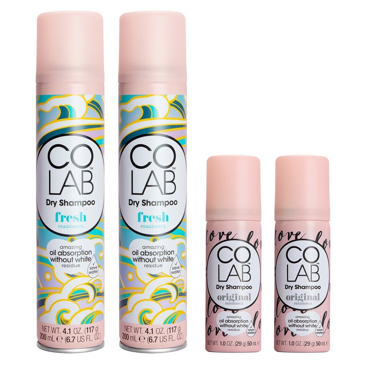 코랩 드라이 샴푸 200ml x 2개+ 50ml x 2개 코랩 드라이 샴푸 200ml x 2개+ 50ml x 2개