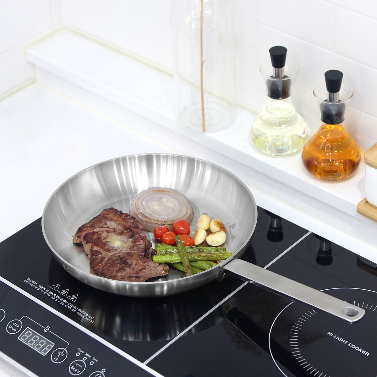 AMT 316Ti 스테인레스 프로 플랫팬 28cm