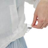 비지트 인 뉴욕 여성 시스루 메쉬 후드 점퍼