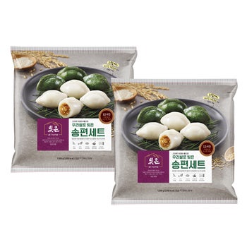 우리쌀로 빚은 송편세트1500g x 2 우리쌀로 빚은 송편세트1500g x 2