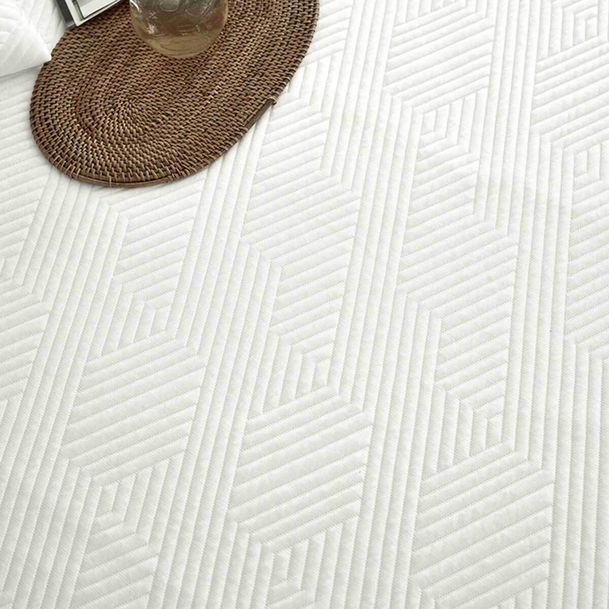 에이프릴엣홈 3중직 아이스 메쉬 패드 - 싱글, 화이트