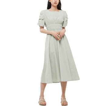 랩 여성 허리 밴딩 코튼 원피스 랩 여성 허리 밴딩 코튼 원피스