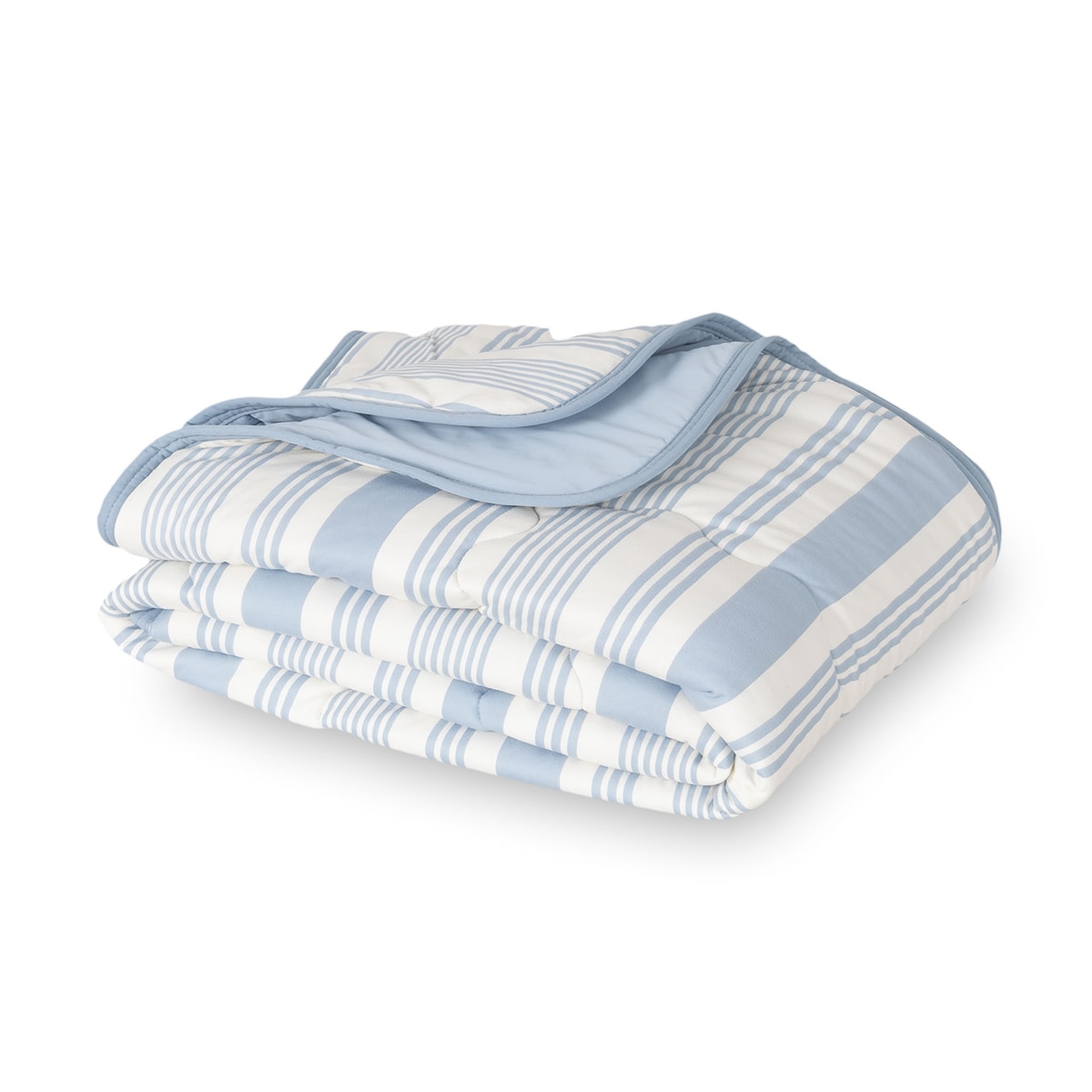 Berkshire 양면 쿨링 담요 152x178cm - 스트라이프블루