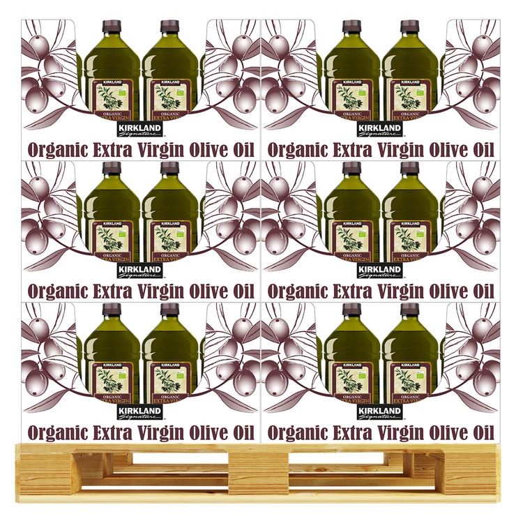 Kirkland Signature Organic Extra Virgin Olive Oil 2L x 240 686887