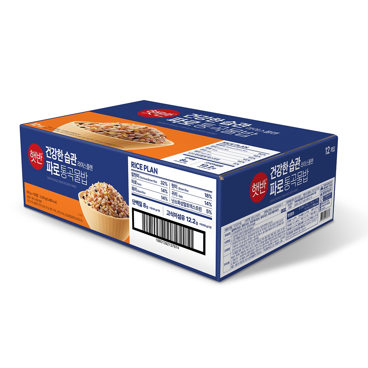 햇반 파로 통곡물밥 190g x 12 햇반 파로 통곡물밥 190g x 12