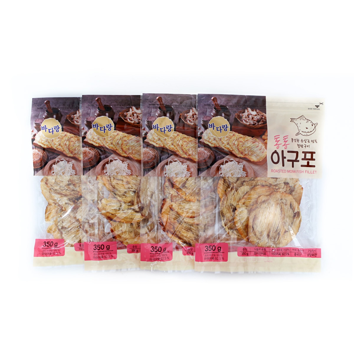 미성식품 바다랑철판구이 아구포 350g x 4