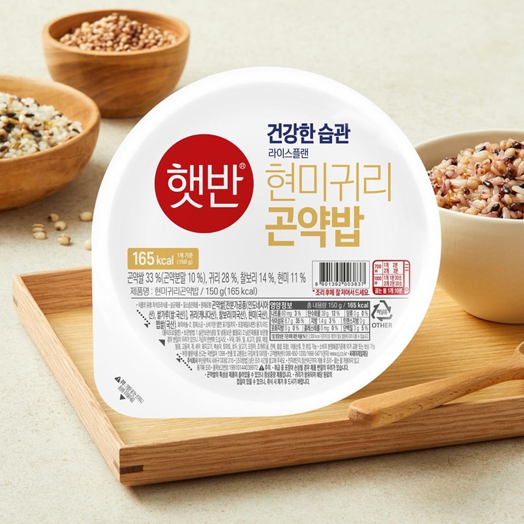 햇반 현미 귀리 곤약밥 150g x 24