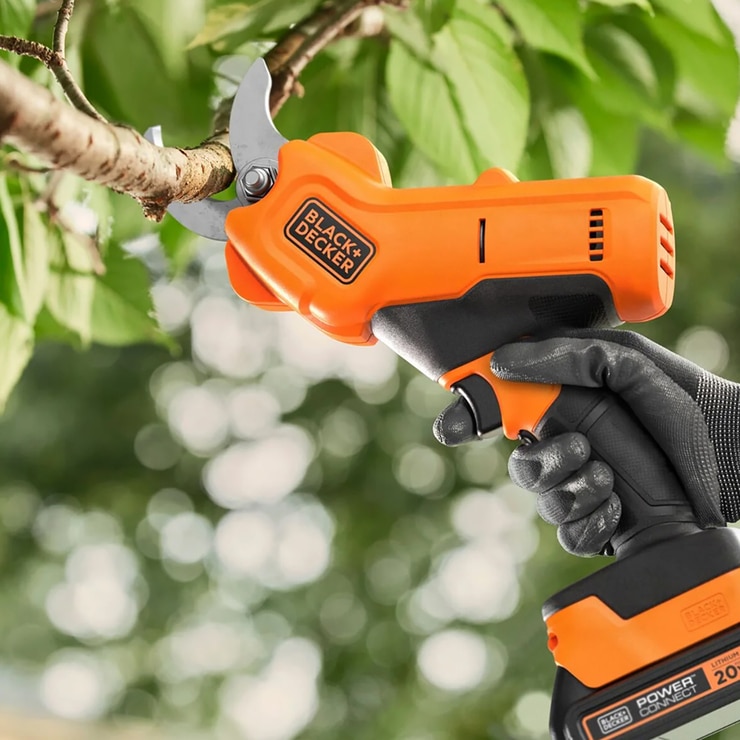블랙 앤 데커 20V MAX 충전식 자동 전지가위 블랙 앤 데커 20V MAX 충전식 자동 전지가위