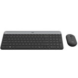 Logitech 무선 슬림 키보드 마우스 세트 - 시크 블랙