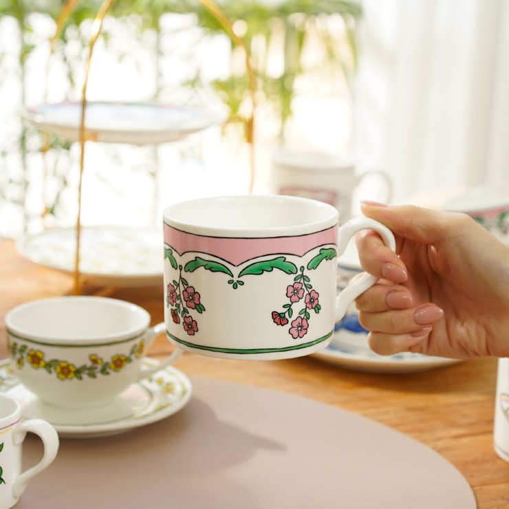 메종오브제 포피 프롬 플라워 볼륨 머그 350ml 4P