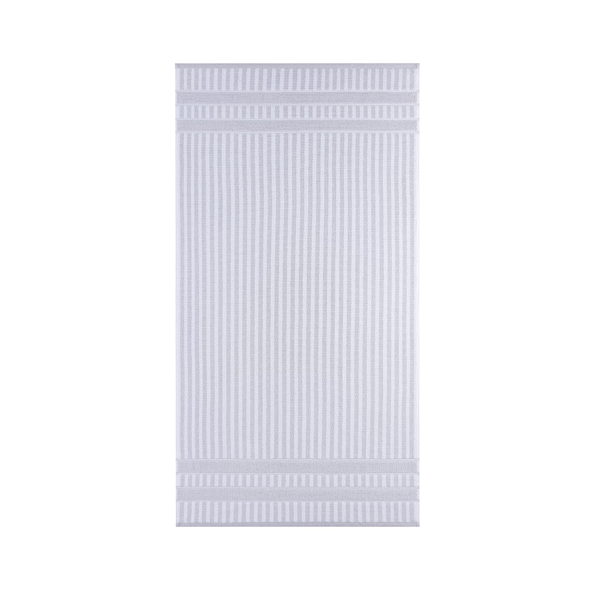 Welspun Living Harper Stripe 순면 바스타월 76x147cm - 그레이