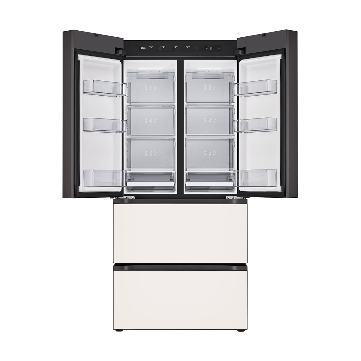 엘지 디오스 AI 오브제컬렉션 김치톡톡 491L- 글라스 베이지