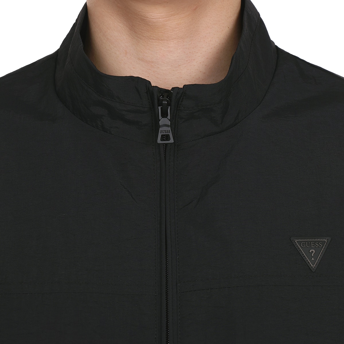 게스 남성 라이트 재킷 - 블랙, L