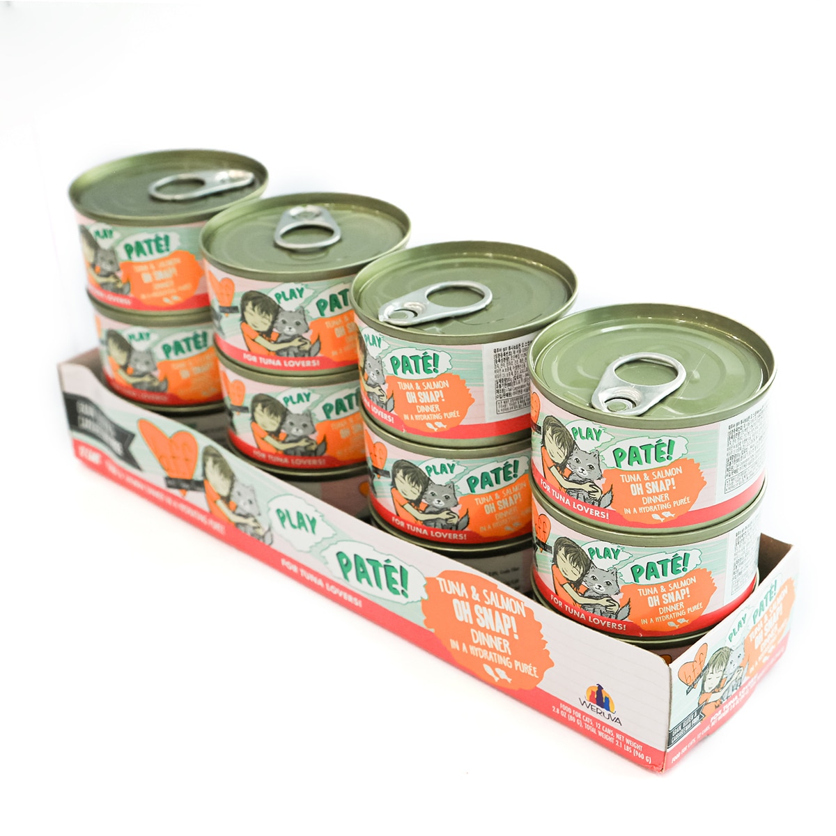 웨루바 BFF 고양이 습식 캔사료 80g x 12 - 튜나살몬