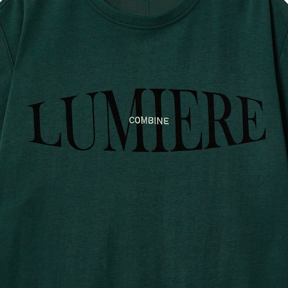 코데즈 컴바인 여성 루즈핏 티셔츠 - 다크 그린, L