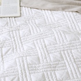 박홍근홈패션 워싱면 양모 스프레드 - 퀸, 화이트