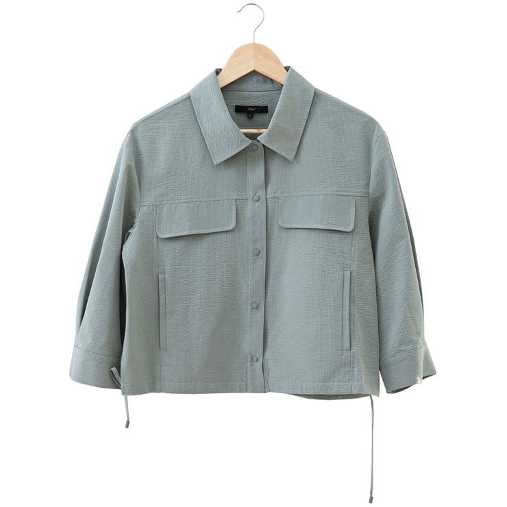 LeShop Women's Shirt Jacket - Khaki, L