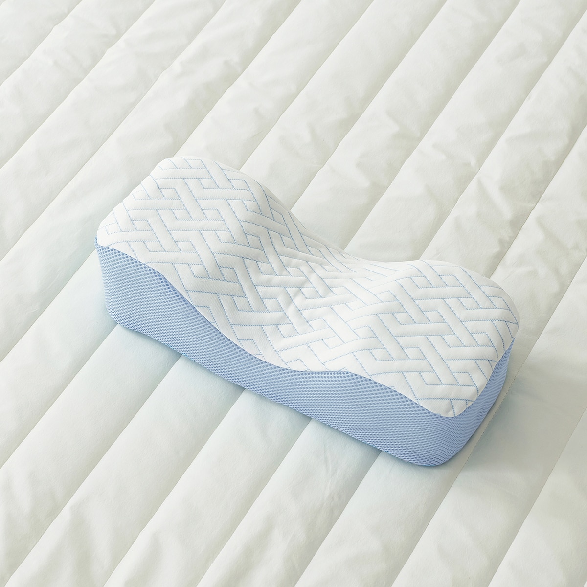 에이프릴앳홈 목편한 냉감 베개 38x16cm - 블루