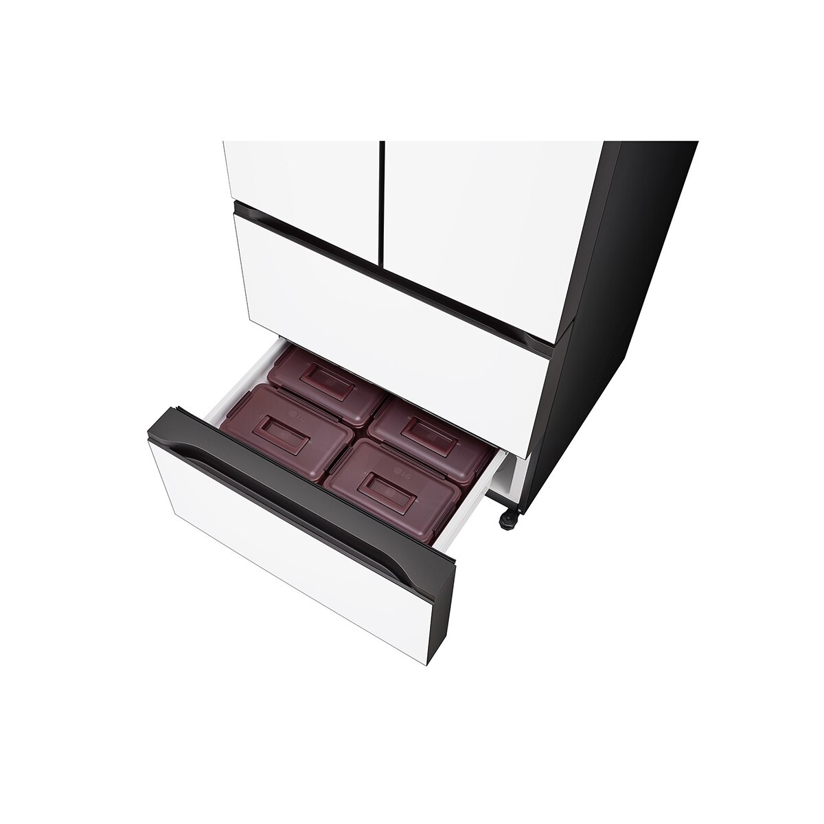 엘지 디오스 AI 오브제컬렉션 김치톡톡 491L- 글라스 에센스화이트