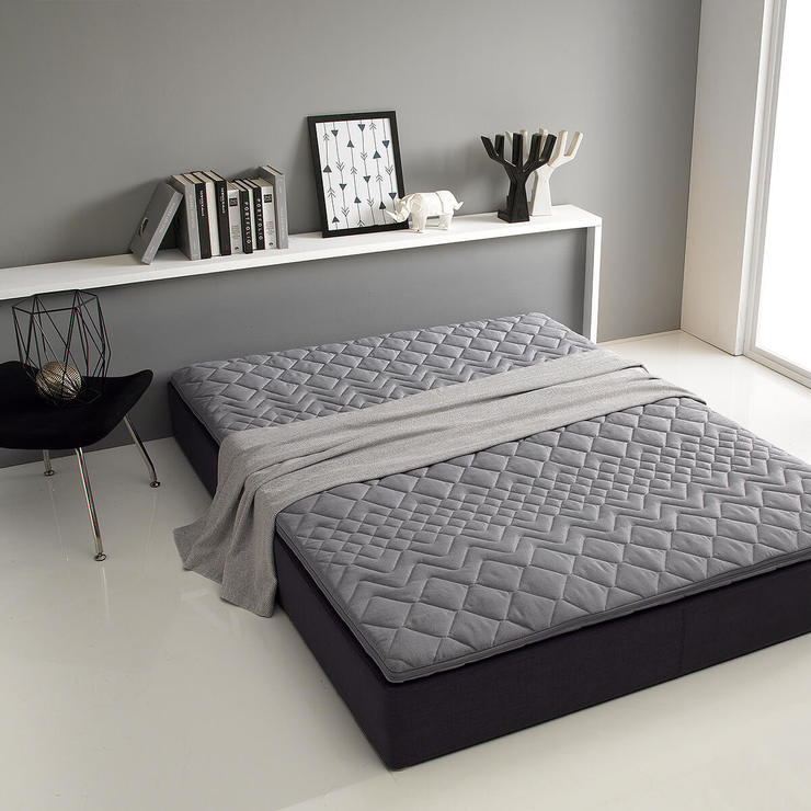 럭스나인 천연라텍스 패드 (5cm) - 슈퍼싱글, 그레이