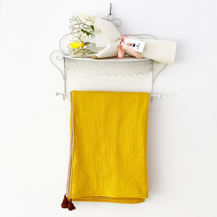 6겹 거즈 테슬 담요 100x140cm 6겹 거즈 테슬 담요 100x140cm