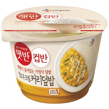 CJ 햇반 컵반 옐로우크림 커리덮밥 280g x 8입 CJ 햇반 컵반 옐로우크림 커리덮밥 280g x 8입