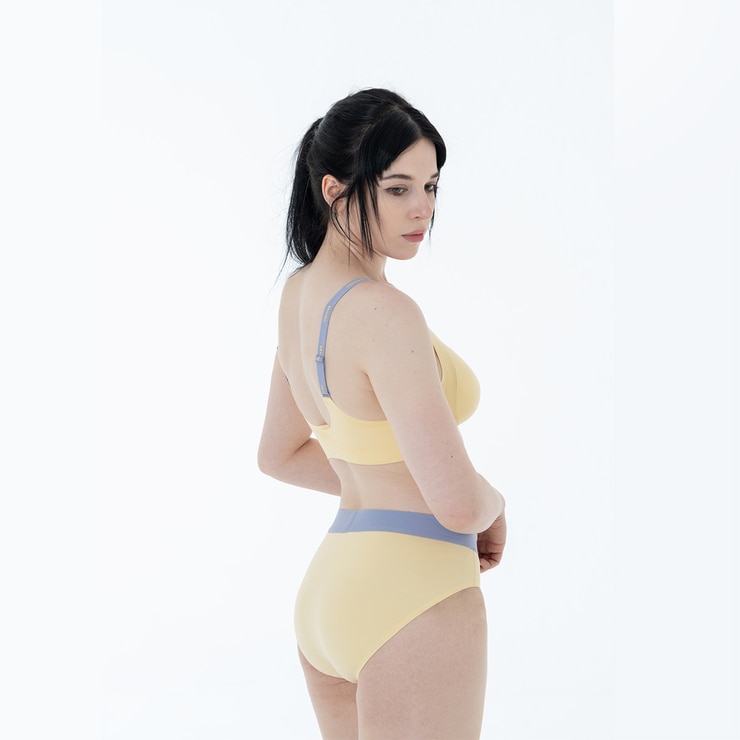 스킨온 여성 스포티 팬티 5매 - 버터옐로우/보이드블랙, L 스킨온 여성 스포티 팬티 5매 - 버터옐로우/보이드블랙, L