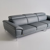 다우닝 마티에 헤드레스트 전체천연가죽 소파 3.5인