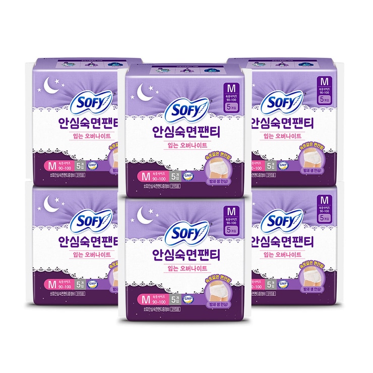 쏘피 안심숙면팬티 5개 x 6팩 - 중형 쏘피 안심숙면팬티 5개 x 6팩 - 중형