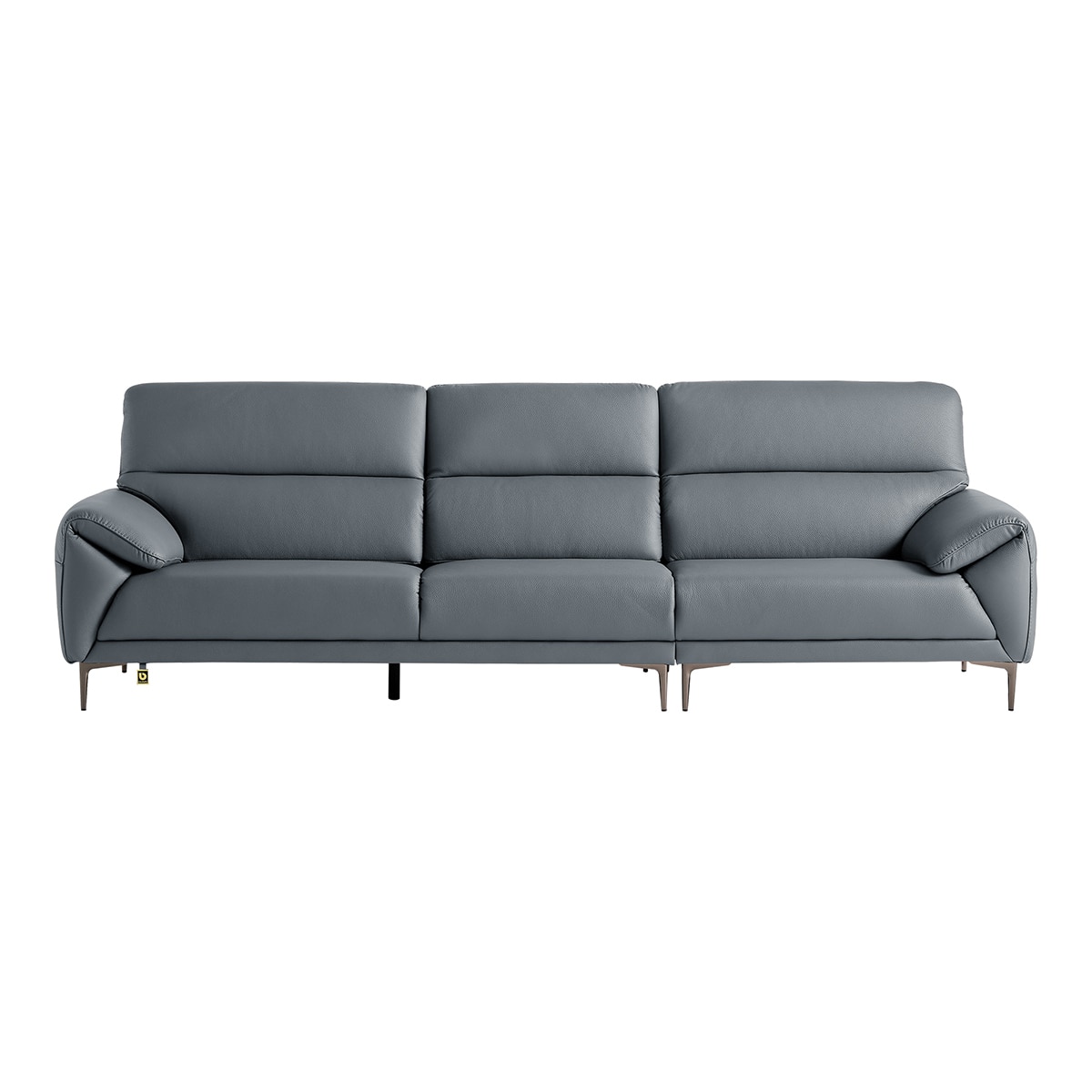 다우닝 데이지 전체 천연가죽 소파 4인 - 파스텔블루