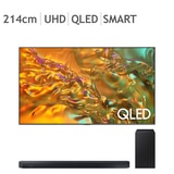 삼성 QLED TV KQ85QD80AFXKR 214cm (85) + Q600C - 벽걸이형