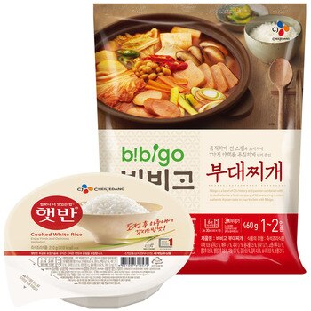 CJ 비비고 부대찌개 5팩 & 햇반 5팩 CJ 비비고 부대찌개 5팩 & 햇반 5팩