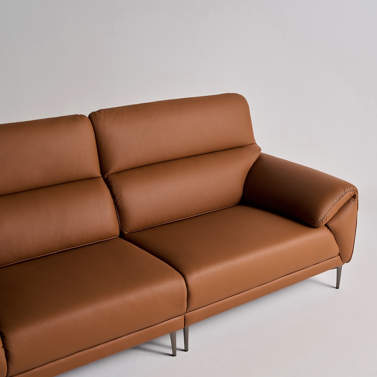 다우닝 데이지 전체 천연가죽 소파 3.5인