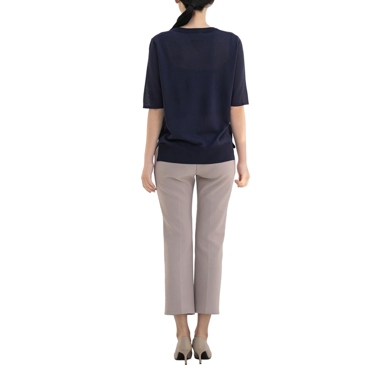 보니스팍스 여성 브이넥 풀오버 니트 - 네이비, L