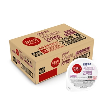 햇반 귀리 흑미 곤약밥 150g x 24
